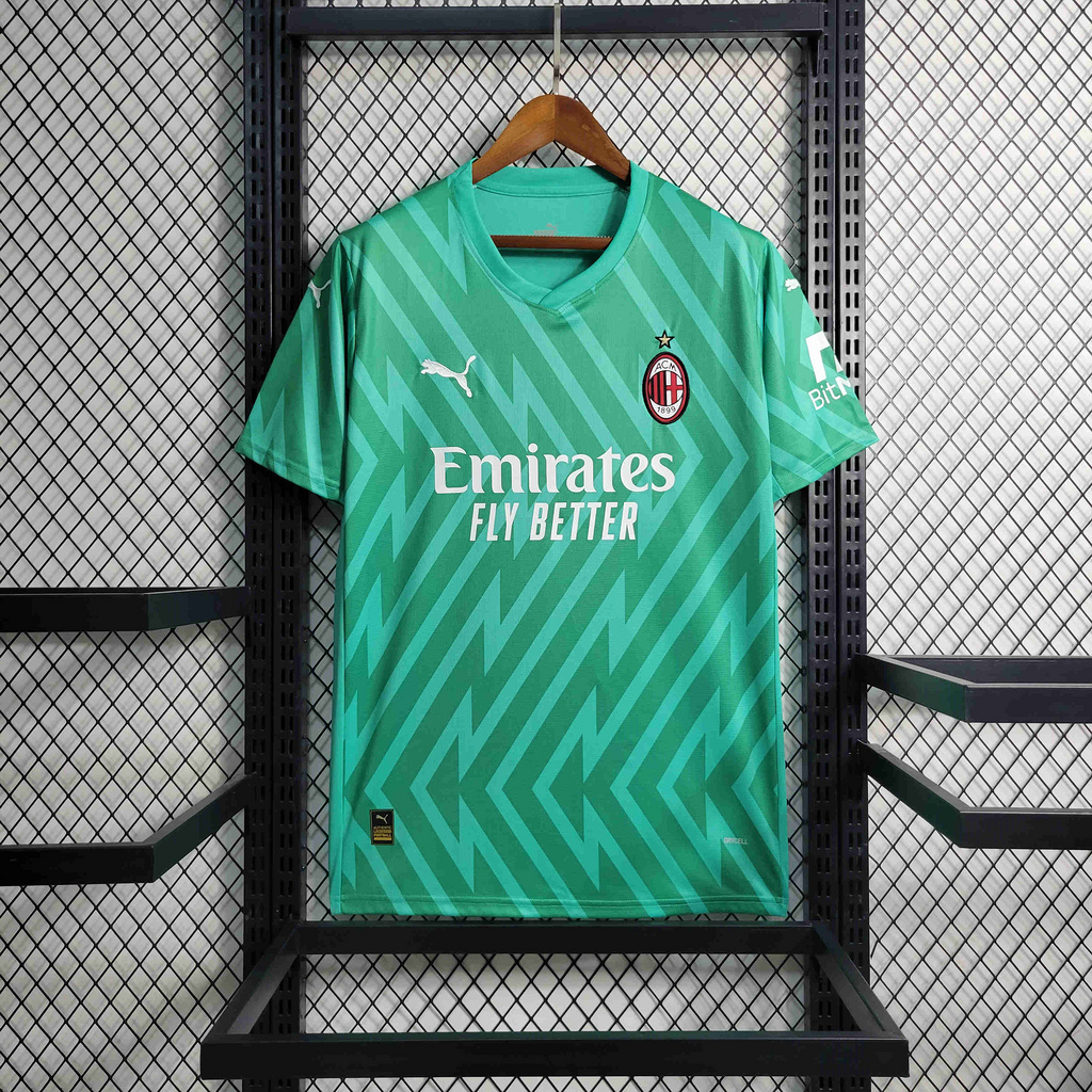 AC Milan 23-24 Green Goalkeeper Jersey - Fans Version